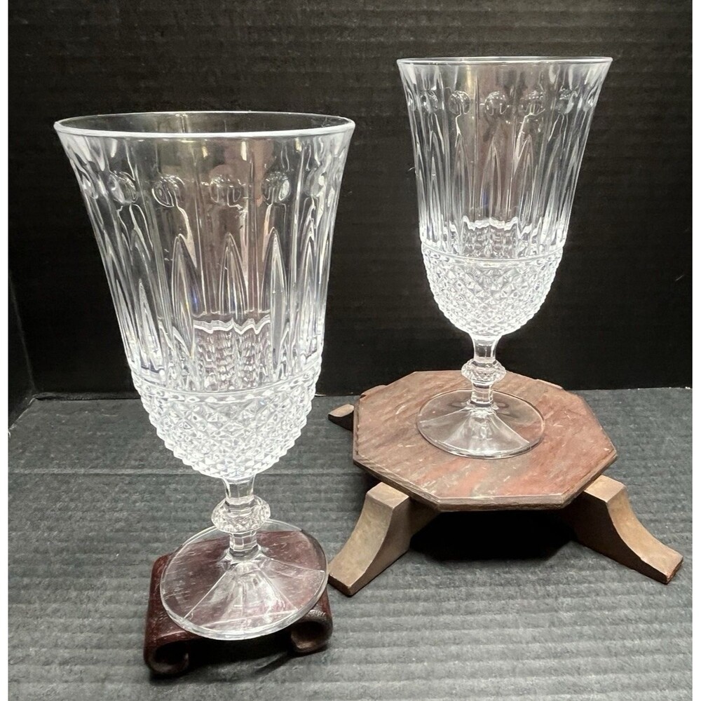 Set of Shannon Crystal Godinger Sutton Place Water Wine Stemware Goblet Glasses